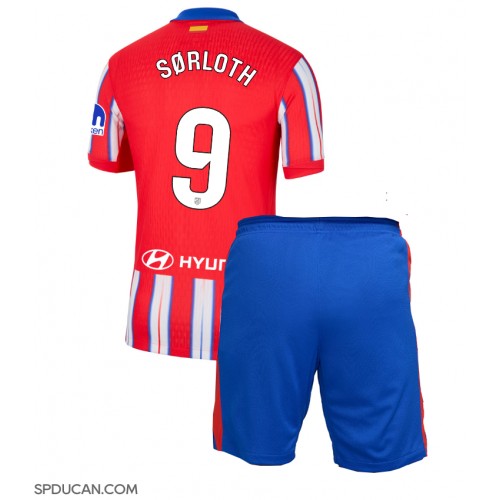 Dječji Nogometni Dres Atletico Madrid Alexander Sorloth #9 Domaci 2024-25 Kratak Rukav (+ Kratke hlače)